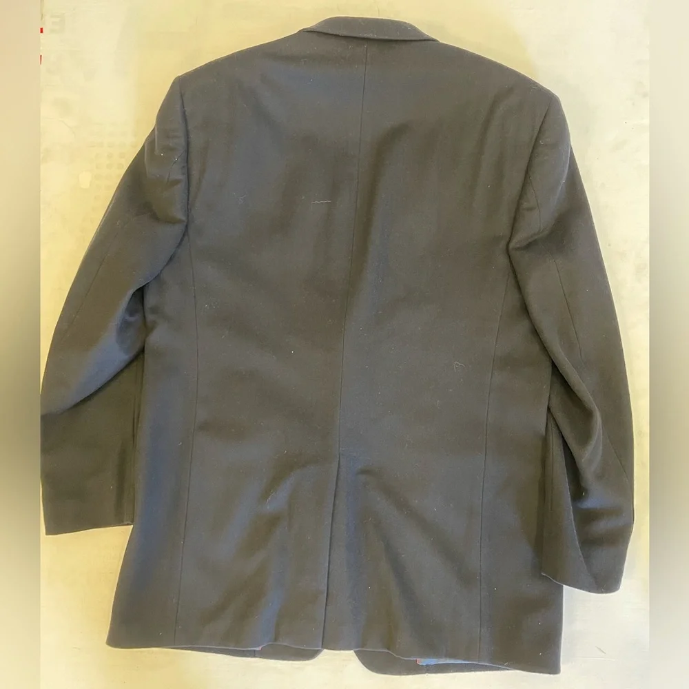 T. Harris LONDON Wool Silk & Cashmere Soft Thick Jacket In Black Size 44 L‎